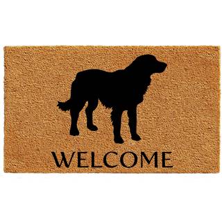 Calloway Mills AZ105521729 Golden Retriever Doormat 17 """" X 29 """" Natural/Black