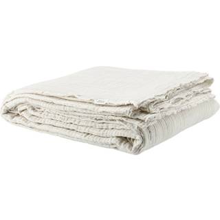 Scandi Living Breeze sengetæppe 260x260 cm Offwhite