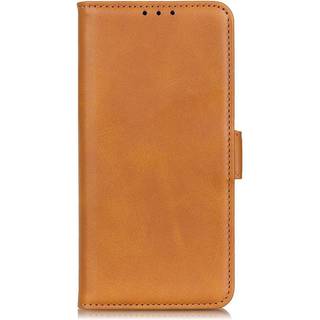 Nokia 1.4 Blødt Flip Læder Cover m. Pung - Lysebrun