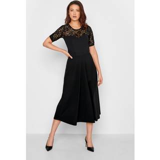 Lts Tall Black Lace Midi Dress 10 Lts | Tall Women's Black Dresses