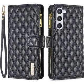Samsung Galaxy S23 Kunstlæder Cover m. Indbygget Pung og Standerfunktion - Sort