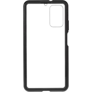 Xiaomi Poco M3 Magnetisk Metal Cover m. Glas For- og Bagside - Sort
