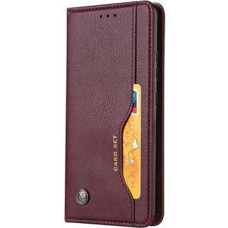 Huawei P Smart (2021) Læder Cover m. Ekstra Kortlomme - Bordeux