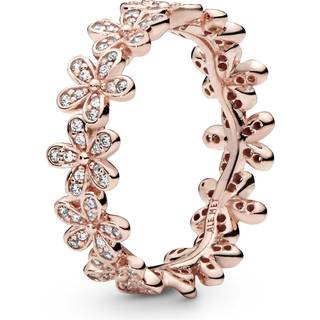 Pandora - Rose forgyldt ring med blomster - 180934cz