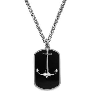 Tadd Anchor & Dog Tag Stålhalskæde