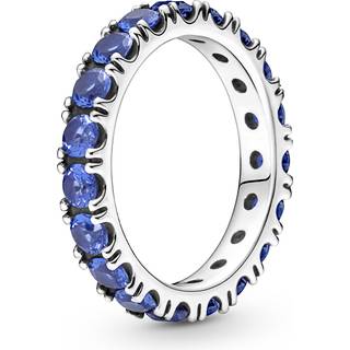 Pandora - Eternity ring med funklende blå sten - 190050C02