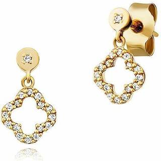 Julie Julsen Ohrringe - Kleeblatt - JJGER0887.DI - gold