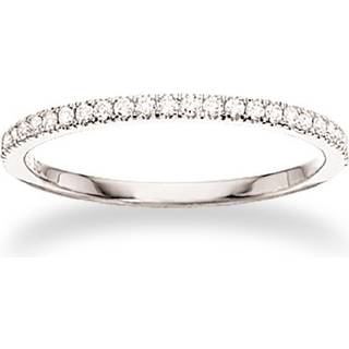 Dazzling - 14 kt hvidguld ring med i alt 0,16 ct W/Si
