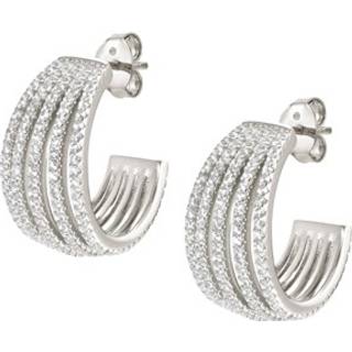 Nomination Lovelight Silver Crystal Hoop Earrings