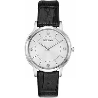 Bulova 96P189 Diamond Hvid/Læder Ø31 mm