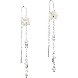 DAISY PEARL EARTHREAD | SILVER