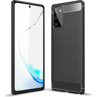 SiGN Samsung Galaxy Note 20 Carbon Fiber cover - Sort