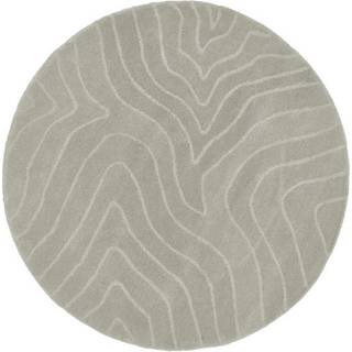 Rund uldtæppe Aaron, håndtuftet