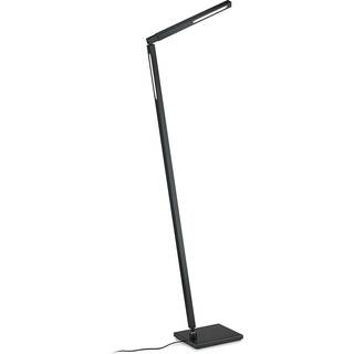 Carla 2 LED-gulvlampe, sort, 2 lyskilder