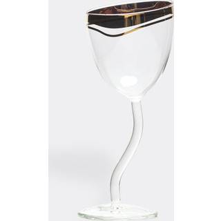 Seletti Glassware - 'Classic on Acid, Regal' wine glass in TRANSPARENT GLASS