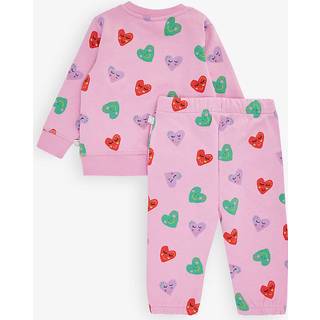 Stella McCartney Kids Baby printed cotton sweatshirt and sweatpants set - pink - M 6