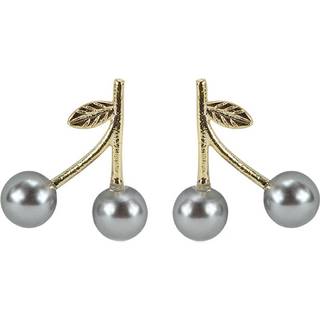 Everneed Kirsebær Øreringe Grå/Guldfarvet (U)