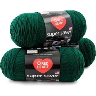 Red Heart Super Saver 3-Pack Yarn Hunter Green 3 Count