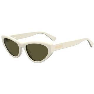 Moschino Kvinde MOS077/S SZJ/QT Solbriller Acetat Elfenben Grøn Cat Eye