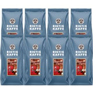 Rigtig Kaffe Super Crema 500g Hele kaffebønner