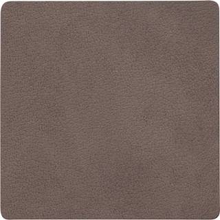 Lind Dna Square Glasunderlag Nupo 10x10 Cm - Dækkeservietter & Coasters Læder Caviar - 991725