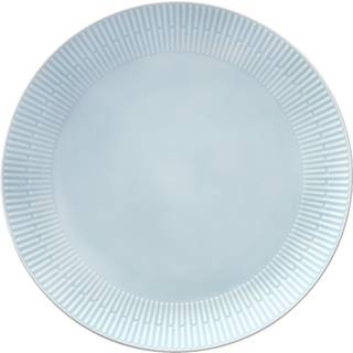 Relief middagstallerken porcelæn 27 cm - lyseblå (På lager i varehus)