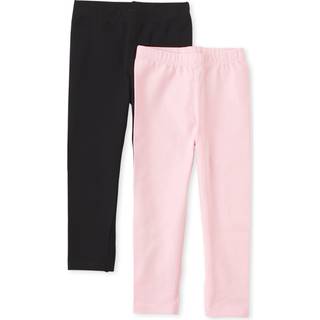 B?rnenes sted babypiger og sm?b?rn piger leggings sort/shell 2 pack 4t