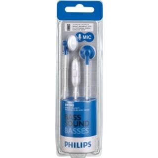 Magnavox MHP4820M-BL Gummy ?repropper med mikrofon i bl? | F?s i Pink Purple White Black & Blue | ?rebuds gummi | Ekstra v?rdi komfort stereo ?re