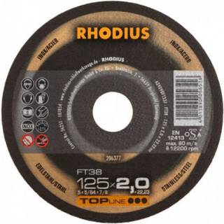 RHODIUS Skæreskive FT 38 Ø180 mm 2,0 x 22,23 mm (206374)