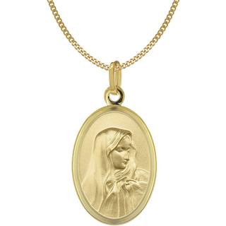 Acalee 50-1026 Halskette mit Madonna-Anhänger Gold 333/8K Maria Dolorosa
