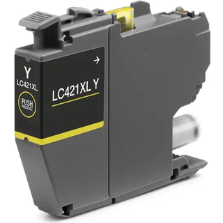 Kompatibel blækpatron Brother LC 421 XL gul 10 ml