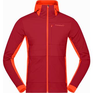 Norrøna Men's Falketind Alpha90 Insulated Zip Hood Arednalin/Rhubarb, M