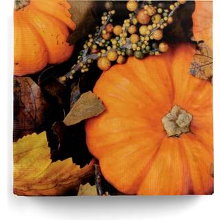 Halloween Servietten mit Kürbis & Herbstlaub 20 St.