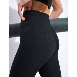 Girlfriend Collective Collective Rib long leggings, sort, Størrelse: S, Dame