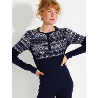 Varg Women's Blanktjärn Merino Wool Jersey Blueberry Blue With Glacier, M