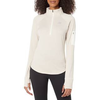 New balance heat grid half zip dame, sea salt