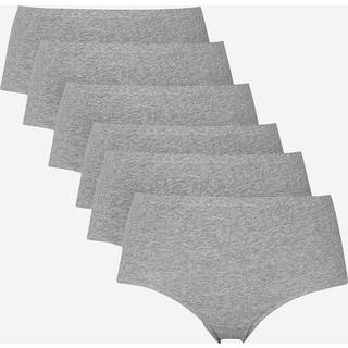 Ribbet trusse i bomuld 6-pack