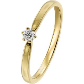 trendor 26932.010GG Damen Diamantring Gold 585/14K Brillantring 0,10 ct