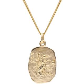 trendor 15404-11 Skorpion Sternzeichen Gold 333 mit vergoldeter Silberkette