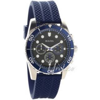 Bulova 98A190 Sort/Gummi Ø43 mm