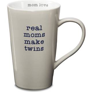 Pavilion Gift Company StoneWare Mug Real Moms Make Twins Multicolored