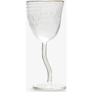 Seletti Glassware - 'Classic on Acid, Greca' wine glass in TRANSPARENT GLASS