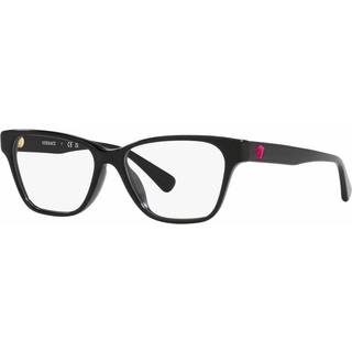 Versace Børn VK3003U GB1 Optiske stel Acetat Sort Transparent Firkantet Normal