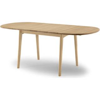 Udtrækkeligt ovalt spisebord CH002 i egetræ, 90 - 188 x 90 cm