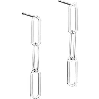 THREE LINK EARSTUD, Ørestikker i sterling sølv med link 4 x 11 mm.