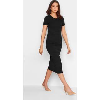 Lts Tall Black Twist Midi Dress 12 Lts | Tall Women's Black Dresses