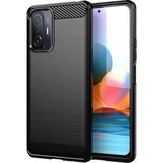 SKALO Xiaomi 11T/11T Pro Armor Carbon Stødsikker TPU-cover - Sort
