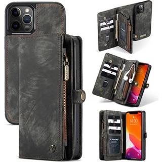 Caseme 2-i-1 Multifunktionel iPhone 12/12 Pro Pung - Sort