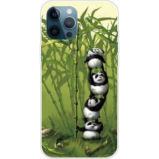 iPhone 14 Pro Fleksibelt Blødt Plastik Bagside Cover - Pandaer