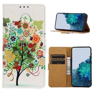 Glam Series Huawei Nova 10 Pro Pung Cover - Blomstrende Træ / Grøn